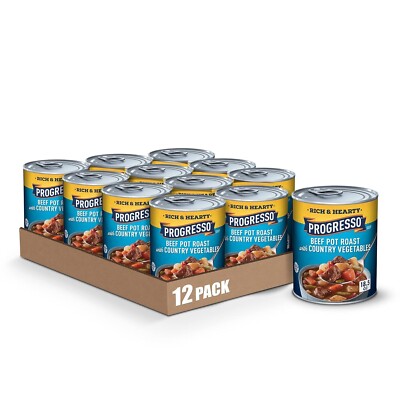 Progresso Beef Pot Roast with Country Vegetables Soup,  18.5 oz (Pack of 12)