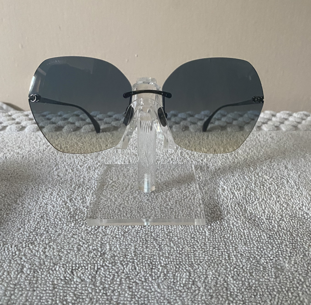 Chanel Sunglasses 4271- T Titanium Square Black Frame c.10879