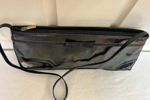 Designer Nando Muzi Paten leather Shoulder bag As new Black Brown Italy - Picture 14 of 24