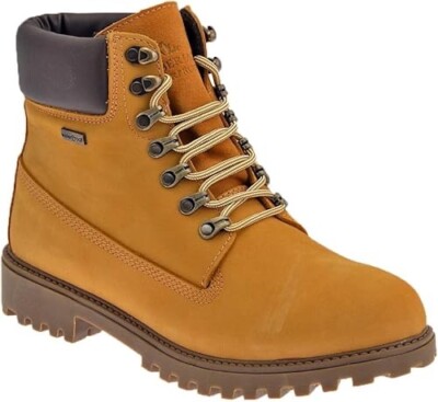 Schuhe Stiefeletten Lumberjack River in Nubuk gelb waterproof boots
