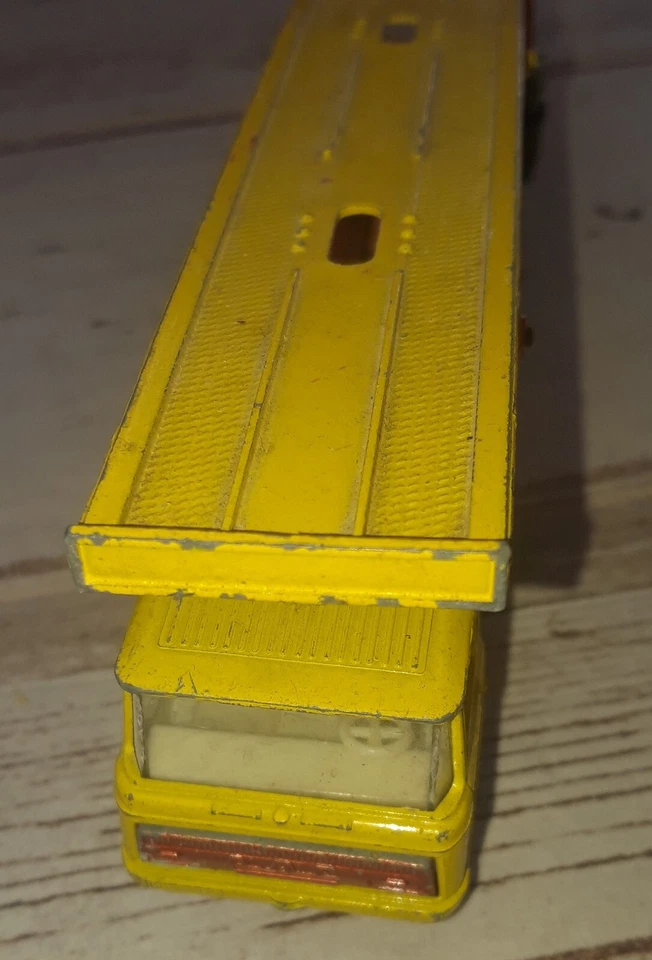 CAMION CAMIONCINO BISARCA MATCHBOX SUPERKINGS K-11 DAF CAR TRANSPORTER 1970 - Immagine 3 di 4