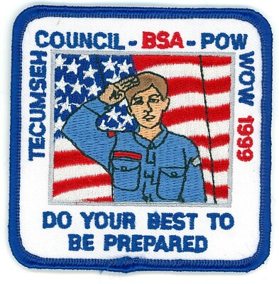 BSA Tecumseh Council Pow Wow 1999 Patch 3 Inch
