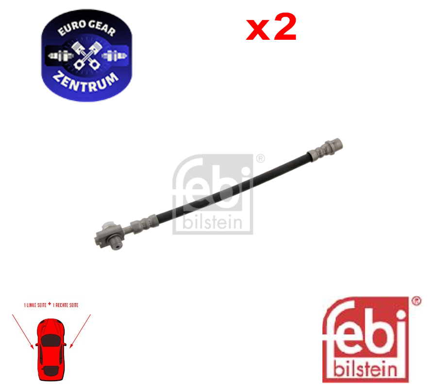 2 STCK BREMSSCHLAUCH FEBI BILSTEIN 23160 FÜR AUDI,SEAT 2 PCS 