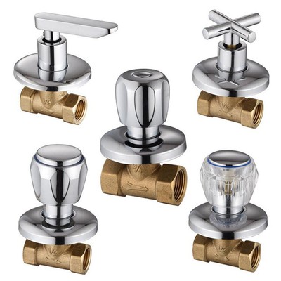 Brass Concealed Valve Handle Bathroom Shut Off Shower Switch ...