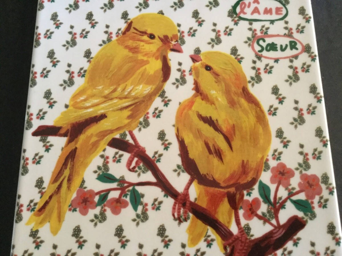ナタリーレテ　BOUCHERIES ANTHROPOLOGIE NATHALIE LETE “LOVE BIRDS” Porcelain