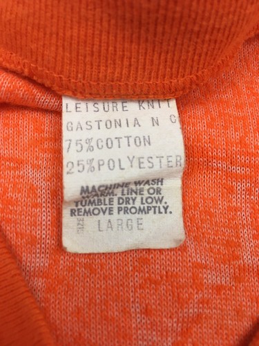 Vtg Clemson Tigers Sweater All Over Paw Print Pattern Made USA Leisure Knit Sz L - Picture 9 of 12