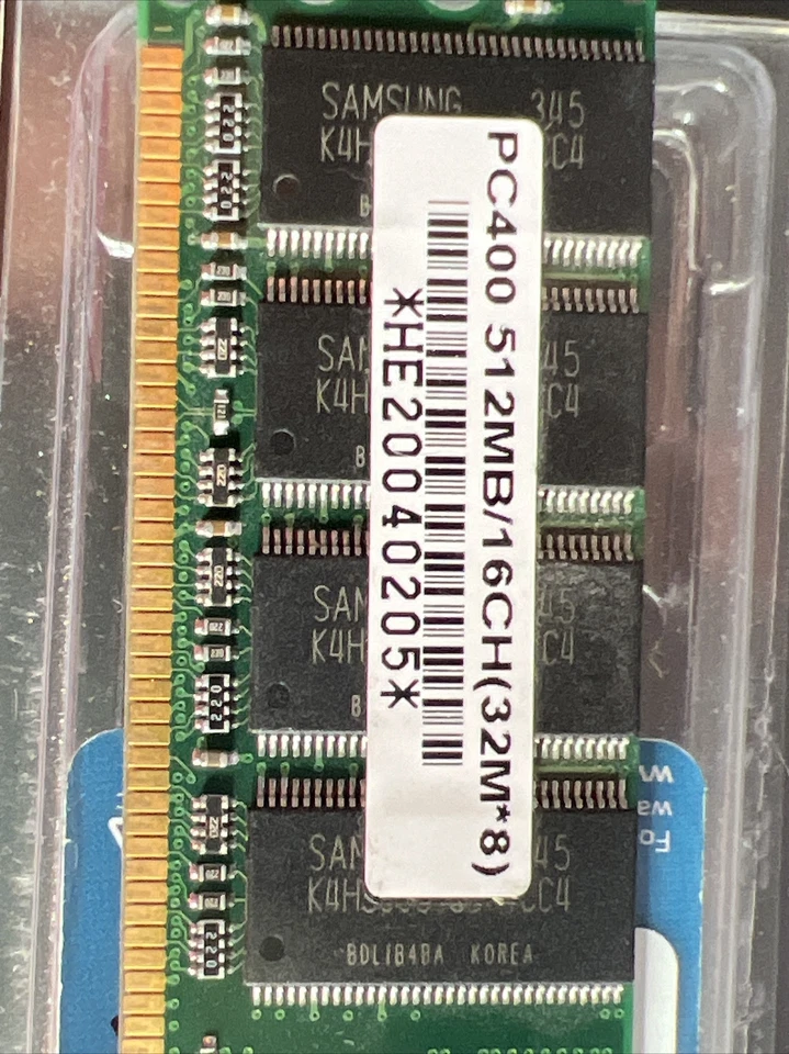 PC400 512MB/16CH (31M*8) Memory card SAMSUNG Chips set of two cards - Image 2 of 4