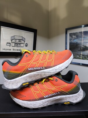 Merell Moab Flight Trail Shoes -  j066741 - Mens Size 9 Wom 10.5 Orange Like New