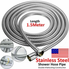 5 FT Shower Head Hose Handheld Extra Long Replacement Bathroom Flexible Tube