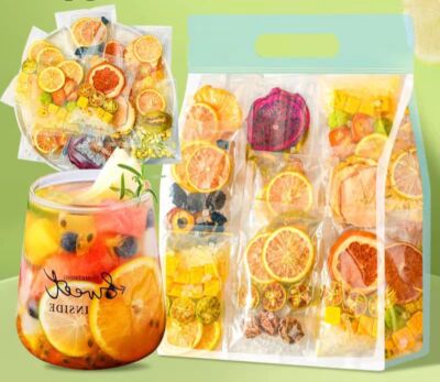 12 kinds of fruit Tea Chinese Natural Dried Fruit Bit Grain Fruit Flower Tea