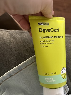 NEW!! DEVACURL PLUMPING PRIMER 5 OZ BODY BUILDING HAIR AMPLIFIER GELEE DEVA CURL
