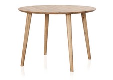 runder Tisch Esstisch Massivholztisch Ø105 cm Wildeiche massiv ASCON Massivholz