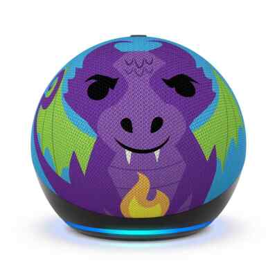   Brand New! Amazon Kids Echo Dot (5th Gen) - Fire Dragon -FAST SHIP  