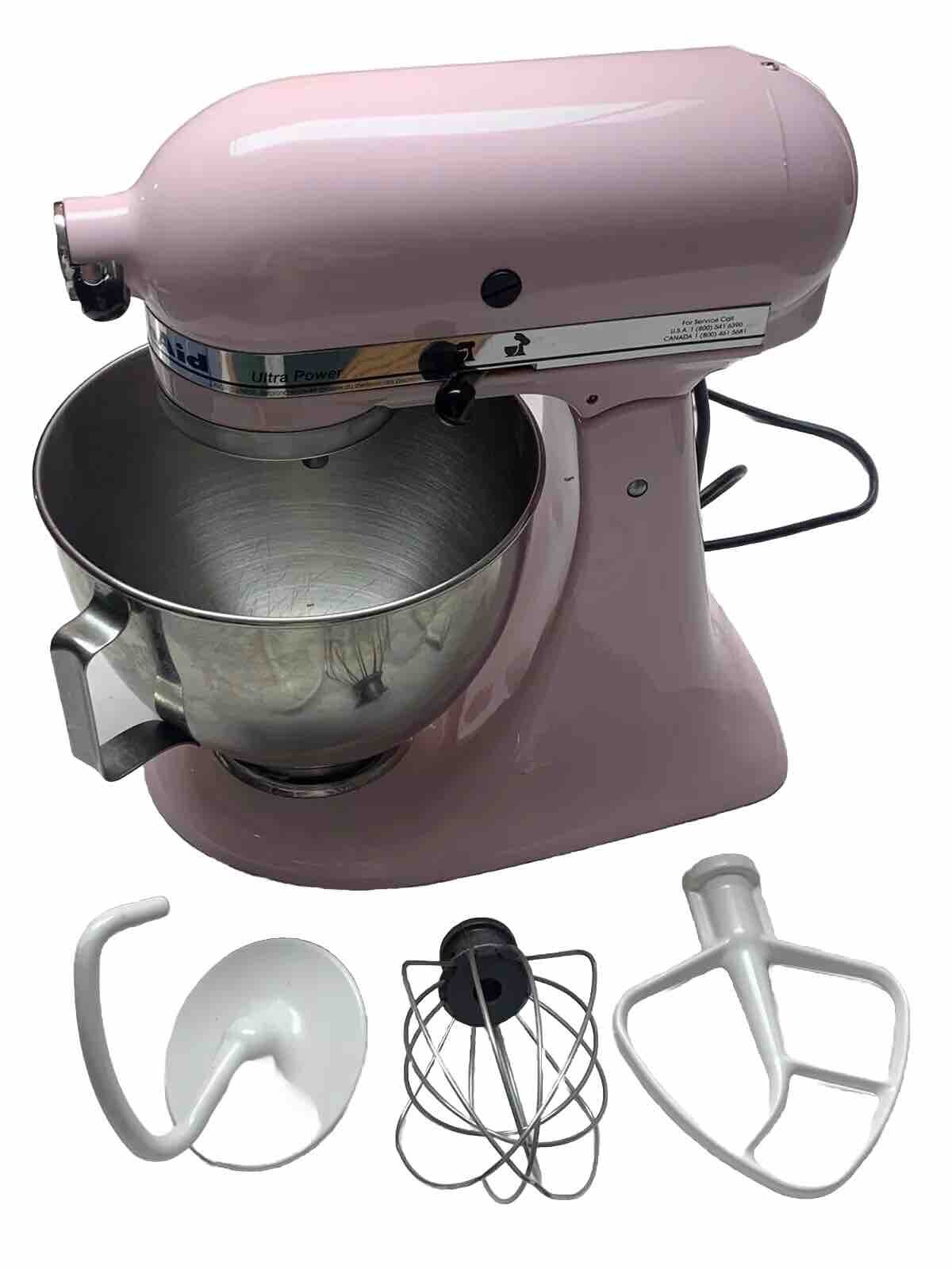 KitchenAid Stand Mixer PINK Includes 3 Attachments & Splatter Guard