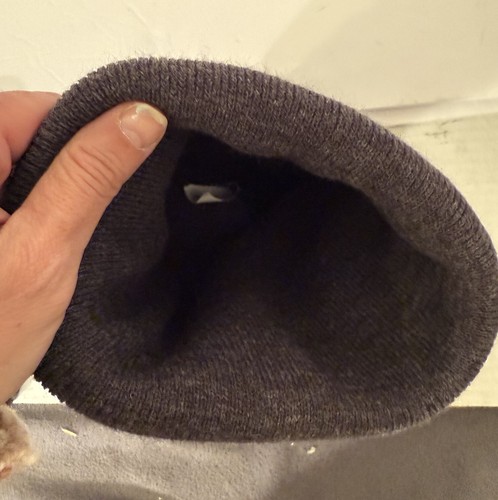 Official Cornbread Logo In Yellow Stitched Onto Dark Gray Winter Beanie Hat - Picture 8 of 10