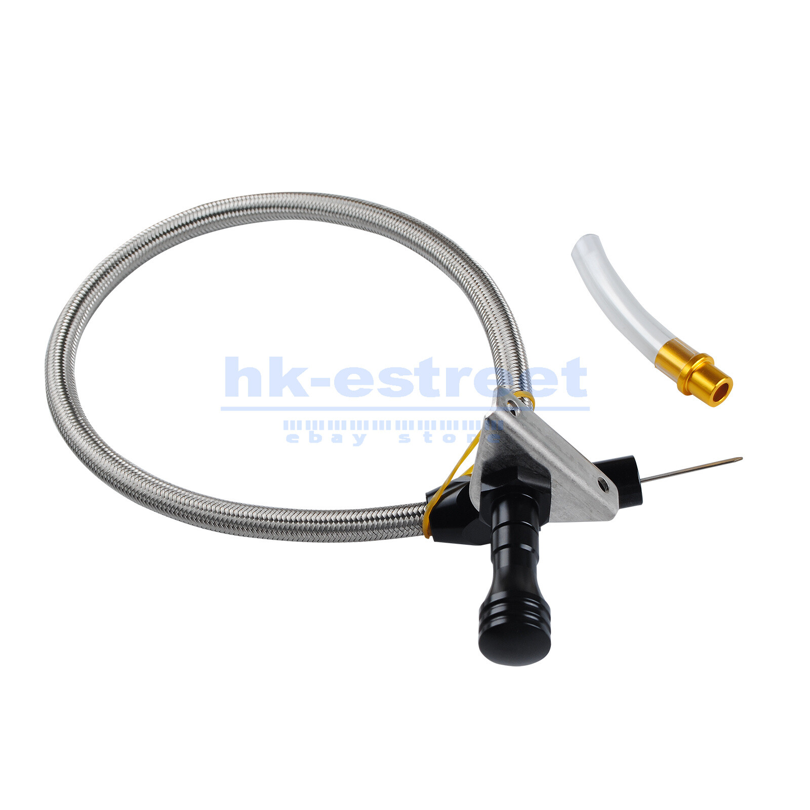For Chevy GM 4l80e Flexible Transmission Dipstick Firewall Mount + Filler Tube