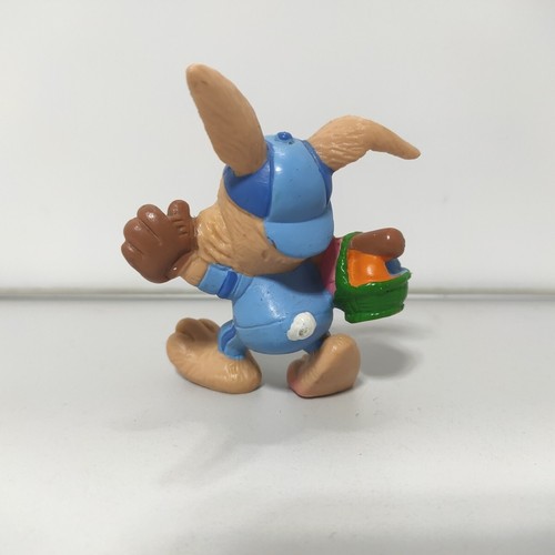Vintage 1981 W Berrie Bunny Rabbit Baseball PVC Figure Collectible Easter Toy - Picture 2 of 4