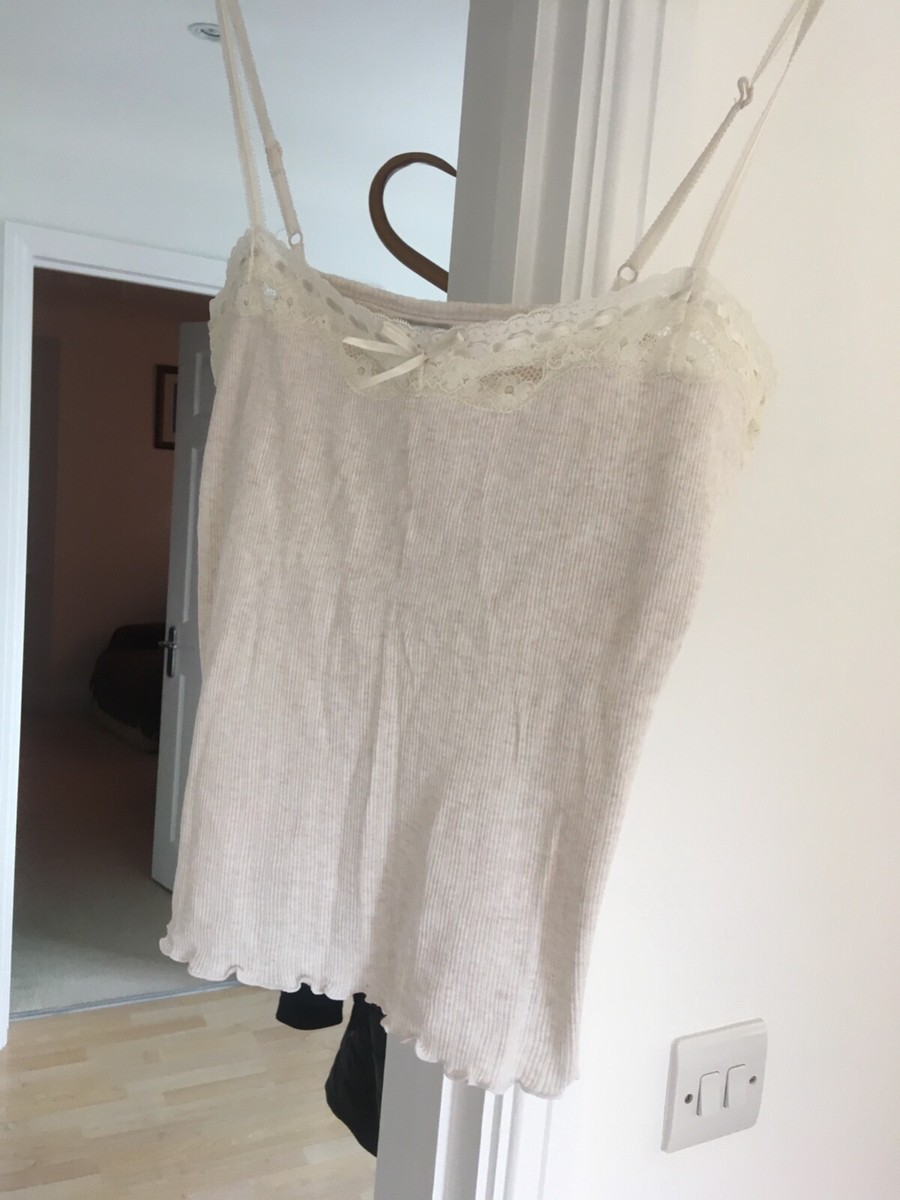 jasper conran women pyjamas set size 14 colour beige UK