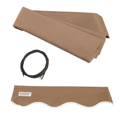 Replacement Retractable Patio Awning Fabric 16 x 10 Ft Canopy Sunshade Sand New