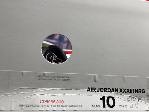 Nike Air Jordan XXXIII 33 NRG x Travis Scott Cactus Jack Size 10 CD5965 300 New - Picture 6 of 6