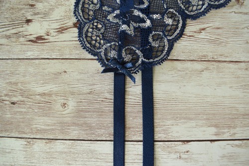 Victoria's Secret MED/LARGE *DREAM ANGELS* ALLURE SHINE GARTER BELT Ensign Blue - Picture 9 of 13