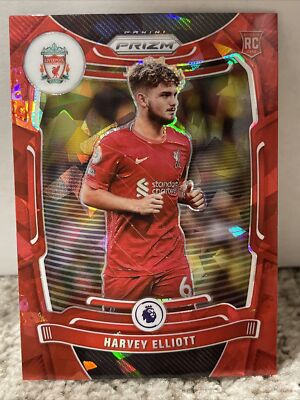 Harvey Elliott 2021-22 EPL Prizm Cracked Red Ice RC Premier League-COLOR MATCH!