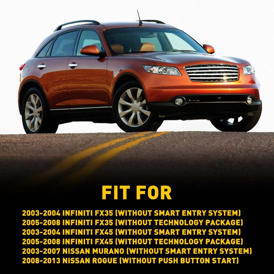 Para 2003 2004 Infiniti FX35 FX45 maçaneta externa lateral de passageiro nova - Imagem 4 de 4