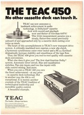 1973 The TEAC 450 Print Ad No Other Cassette Deck Can Touch It The Leader Always