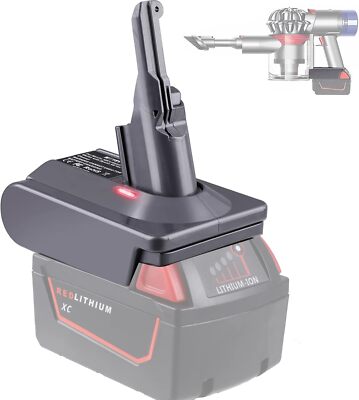 For Dyson V8 V7 Adapter for Milwaukee 18V Battery Convert to V7 Vacuum Cleaner