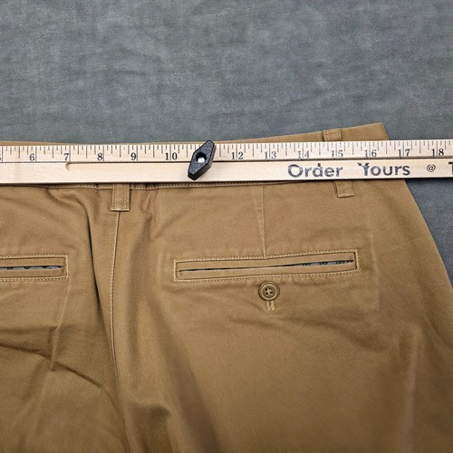 Bonobos Pants Men 32x32 (Tag 32x34) Brown Flex Cotton Twill Tailored Fit Stretch - Picture 3 of 10