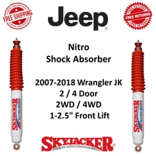 Skyjacker Nitro Shocks Pair 1-2.5" Front Lift For 07-18 Jeep Wrangler JK 4WD 2WD