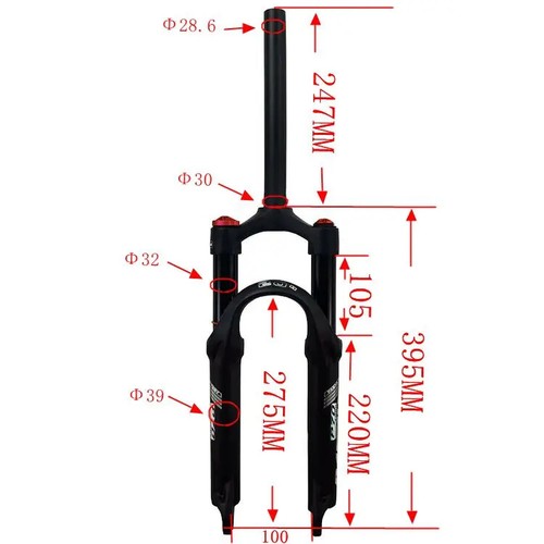 20 "24“ Mountain Folding Bike Shock Absorber Air Fork Small Wheel Disc Brake - Picture 9 of 30