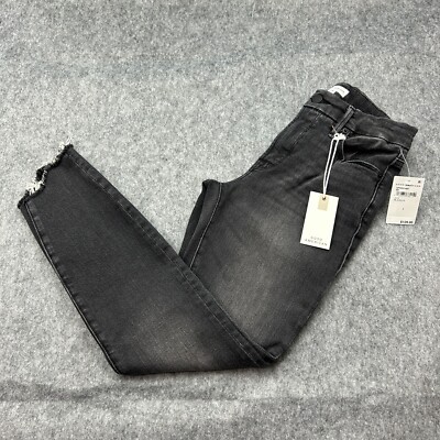 Good American Good Petite Skinny Jeans Women's Size 26 Black Denim NWT 