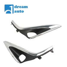 Front Fog Light Cover Bezel Pair Fit for Lexus ES300h ES350 2016 2017 2018