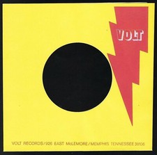 VOLT RECORDS yellow - REPRODUCTION RECORD COMPANY SLEEVES - pack of 10 