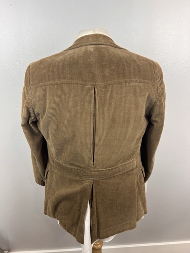 Orvis Men’s Khaki Corduroy Plaid Suit Wool Size 38 R Pants 34 X 32 RARE Vintage - Picture 17 of 17