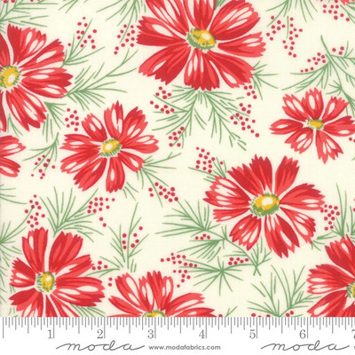 Cream Red Sweet Harmony Fabric - Moda - American Jane - BTY