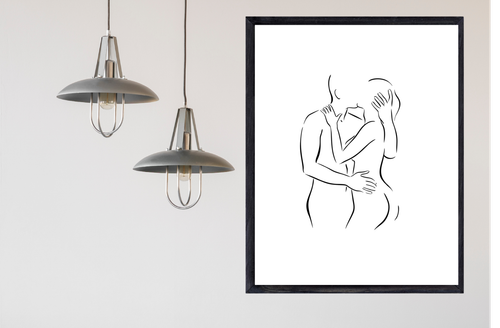Set of 3 Line Drawing Modern Wall Prints Bedroom Room Home Wall Art A3 A4 A5 - Picture 9 of 9