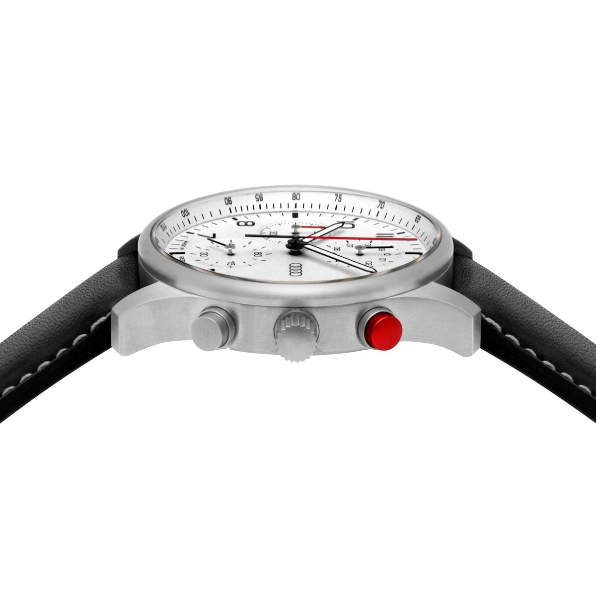 Audi collection Cronografo da Polso con Anelli Logo, da Uomo, Argento/Bianco 3102200100