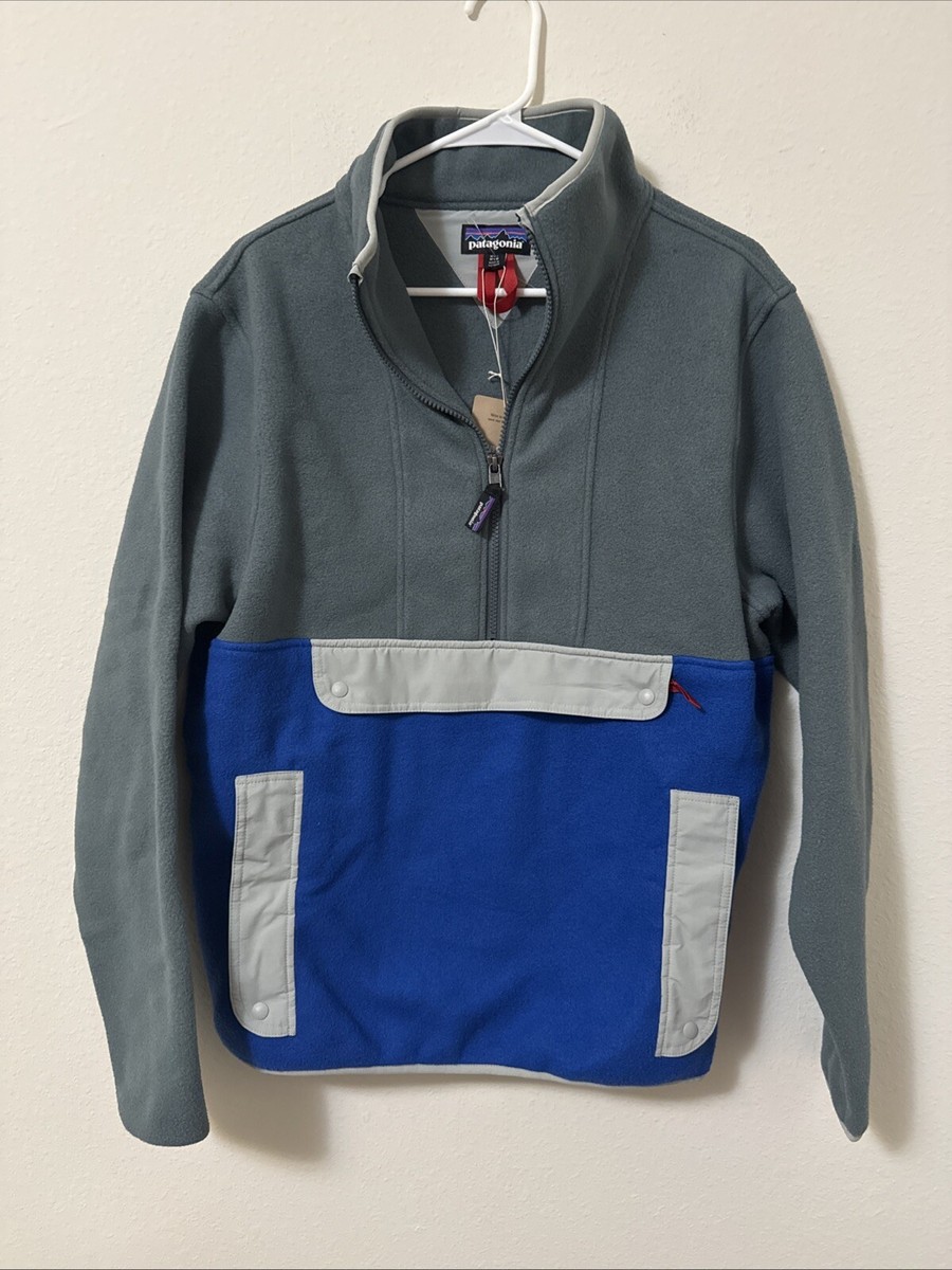 Patagonia Synchilla Anorak Pullover Fleece Grey/Blue Unisex