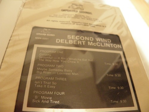 Delbert McClinton Second Wind SEALED 1978 8-Track Tape Spoonful Sick & Tired - Picture 8 of 8