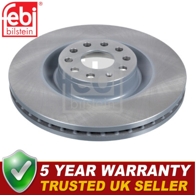 Febi Front 1x Brake Disc Fits VW Scirocco Seat Leon Audi A3