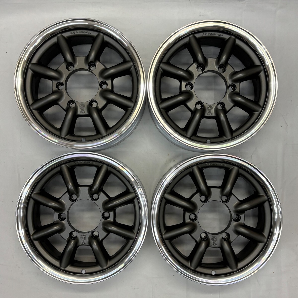 RS Watanabe F8 Type 15x6.5J ET +35 6H-139.7 Gunmetal Black