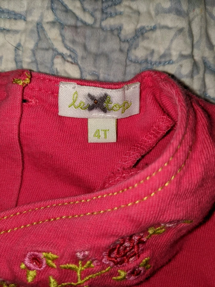 Le Top niñas talla Vestido tejido diseño rosa 4t. Lindo, de gran calidad Foto 4 de 4
