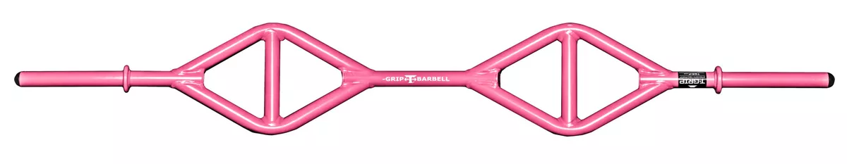 Returned New T Grip Barbell Lite Bar Pink w Parallel and Angled