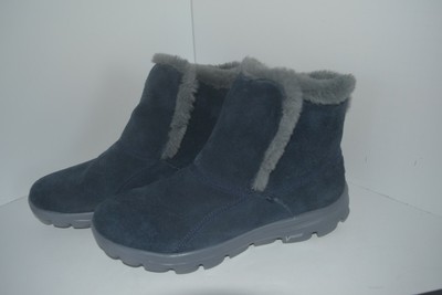 blue skechers boots