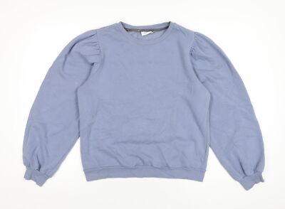 Saint Tropez Clothing Damen Blau Baumwolle Pullover Sweatshirt Größe M Pulli