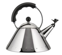 Alessi Bird Kettle with Whistle Black Hob Kettle 9093 B Michael Graves
