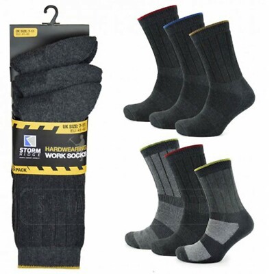 6 & 12 Paar dicke warm gepolsterte Thermosocken Outdoor Stiefel Arbeitssocken für Herren