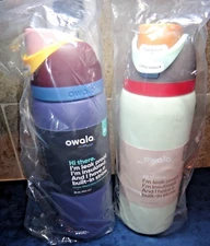 (2) Owala FreeSip Stainless Steel Water Bottle 32oz WARE WOLF & BONE YARD  NEW